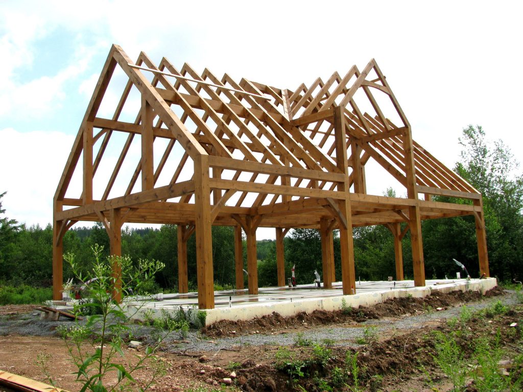 Full Timber Frame Home in Falmouth, Nova Scotia - Arlington Timber Frames